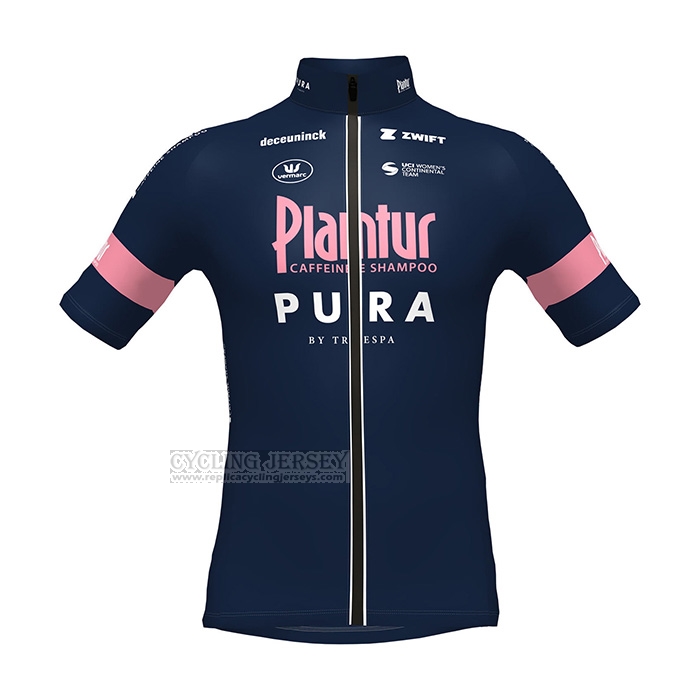 2022 Cycling Jersey Plantur Pura Deep Blue Short Sleeve and Bib Short